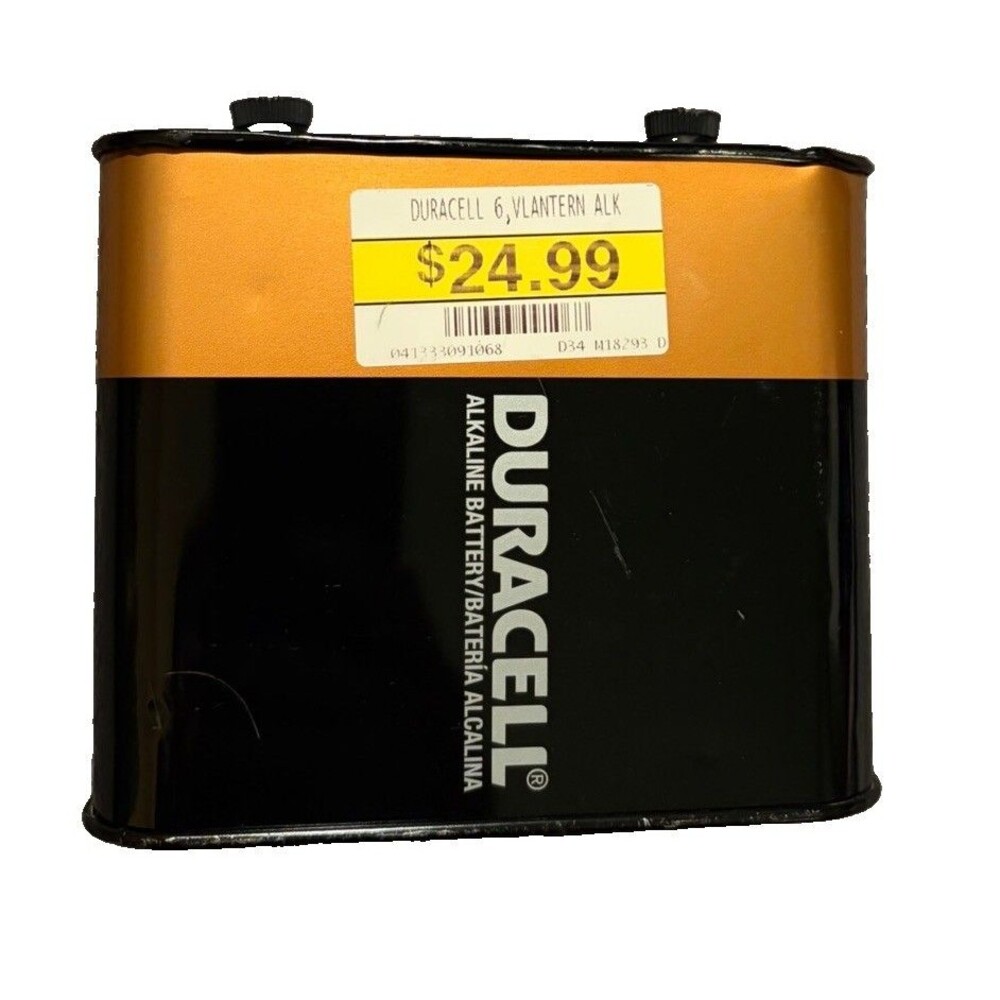 Duracell MN918 6V Alkaline Lantern Battery Untested/expired
